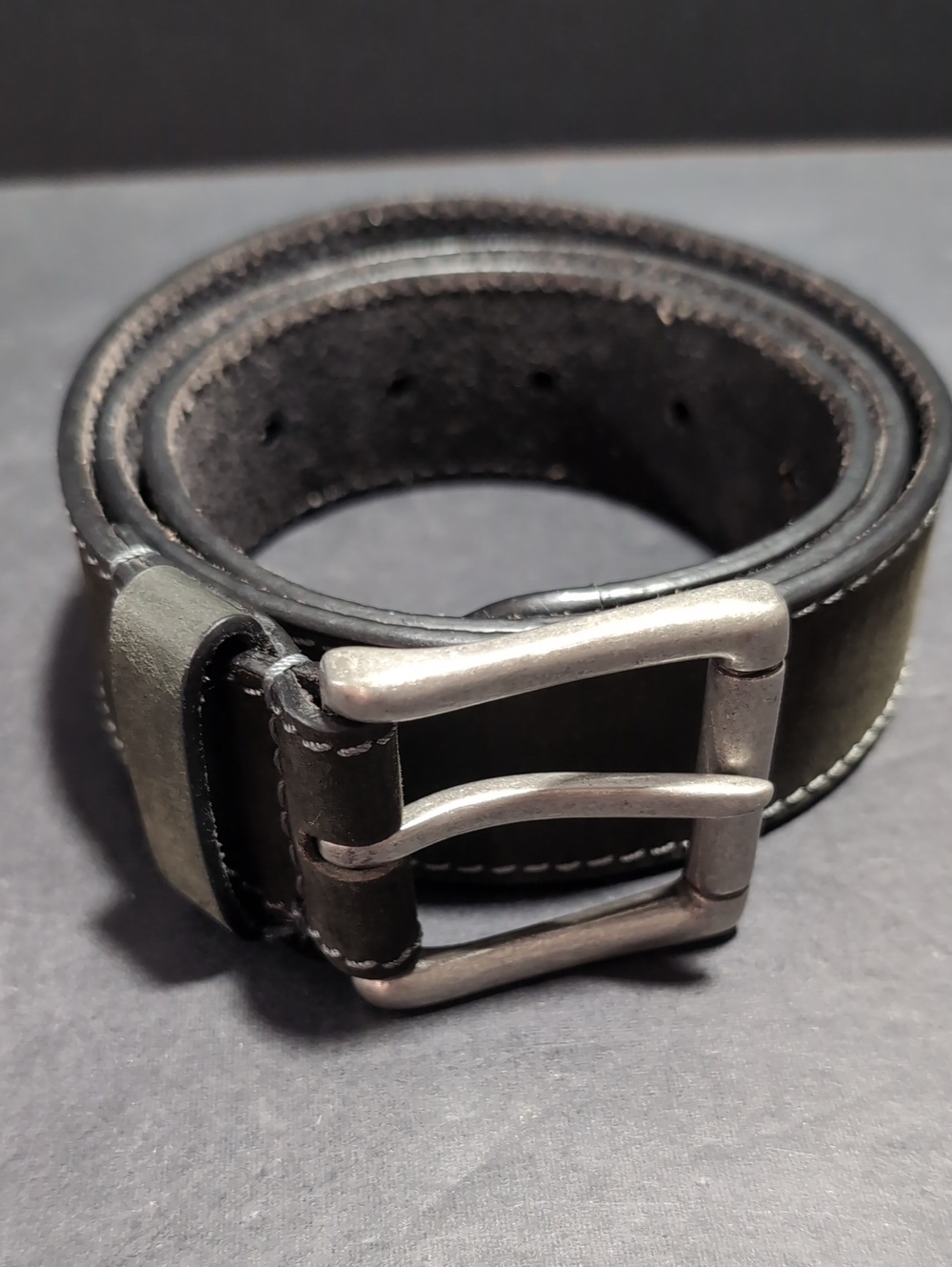 Timberland Men's Black Leather Belt.